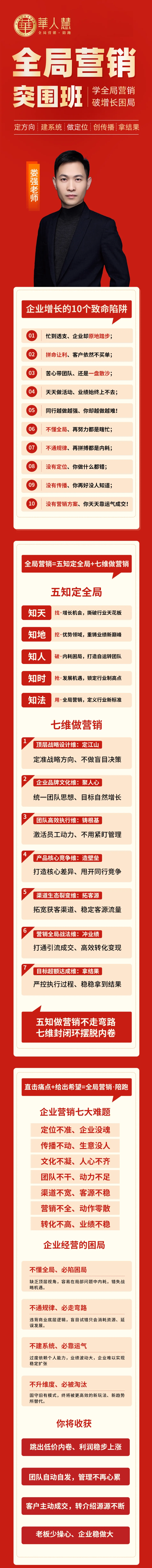 《全局营销 突围班》——学全局营销 破增长困局课程简介
